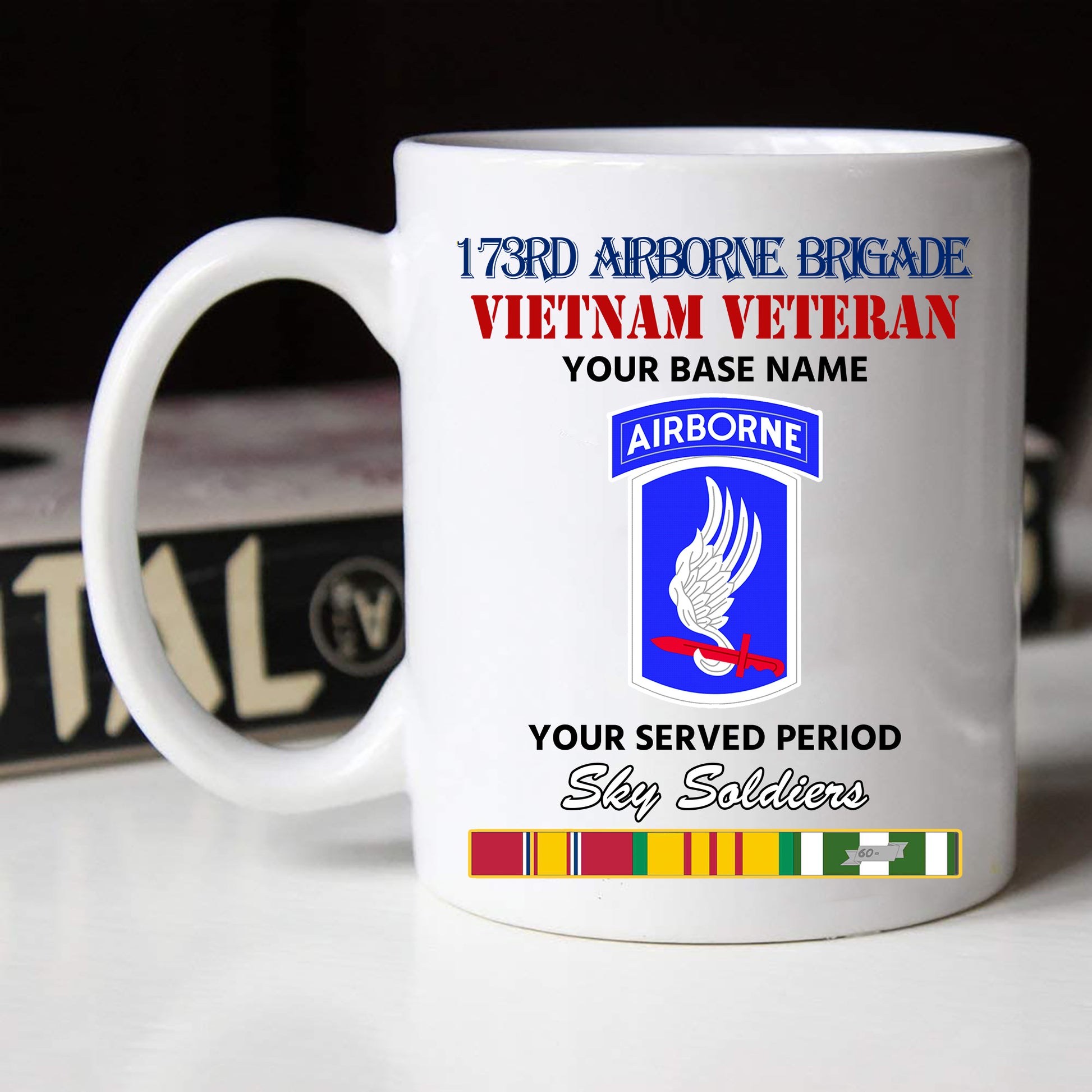 173RD AIRBORNE BRIGADE BLACK WHITE 11oz 15oz COFFEE MUG