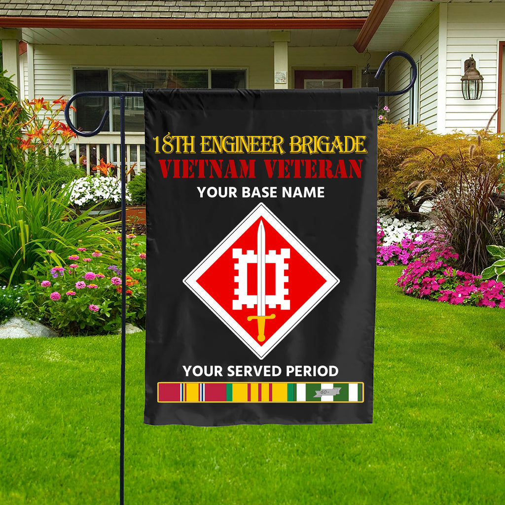 18TH ENGINEER BRIGADE DOUBLE-SIDED PRINTED 12"x18" GARDEN FLAG