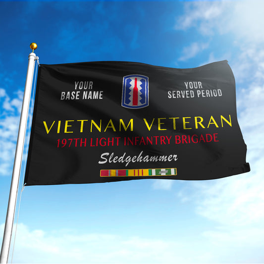 197TH LIGHT INFANTRY BRIGADE FLAG DOUBLE-SIDED PRINTED 30"x40" FLAG