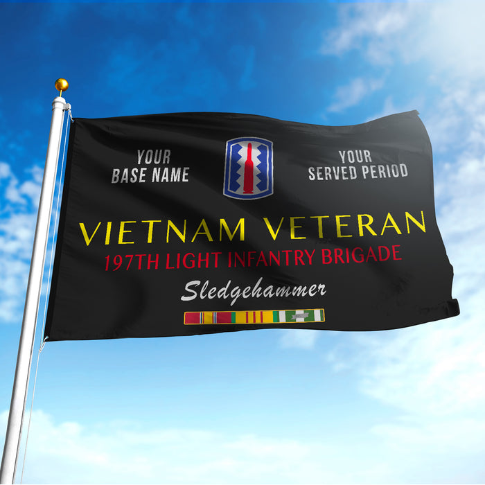 197TH LIGHT INFANTRY BRIGADE FLAG DOUBLE-SIDED PRINTED 30
