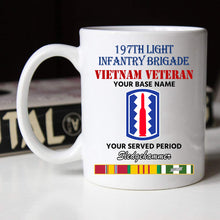 Load image into Gallery viewer, 197TH LIGHT INFANTRY BRIGADE BLACK WHITE 11oz 15oz COFFEE MUG