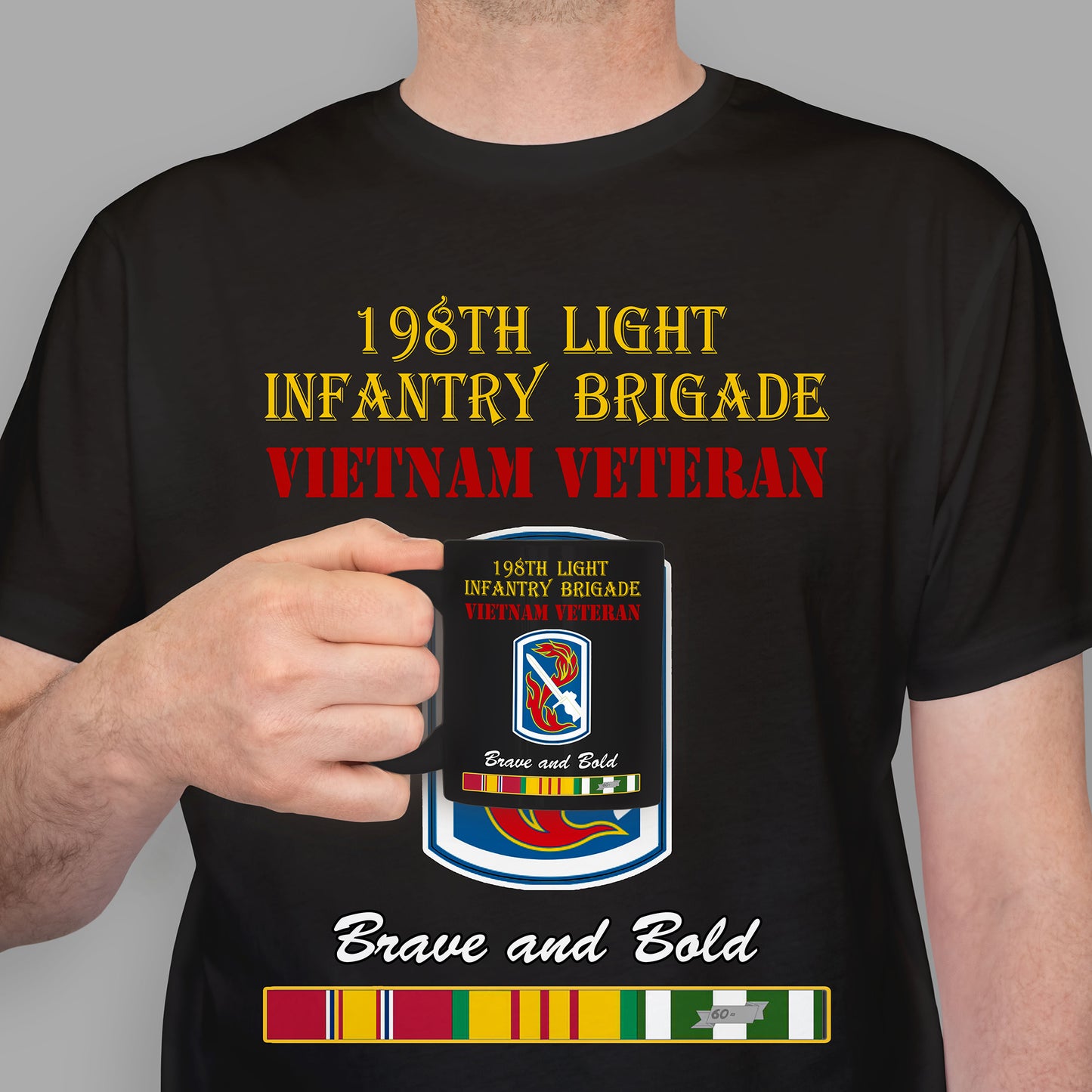198TH LIGHT INFANTRY BRIGADE Premium T-Shirt Sweatshirt Hoodie For Men