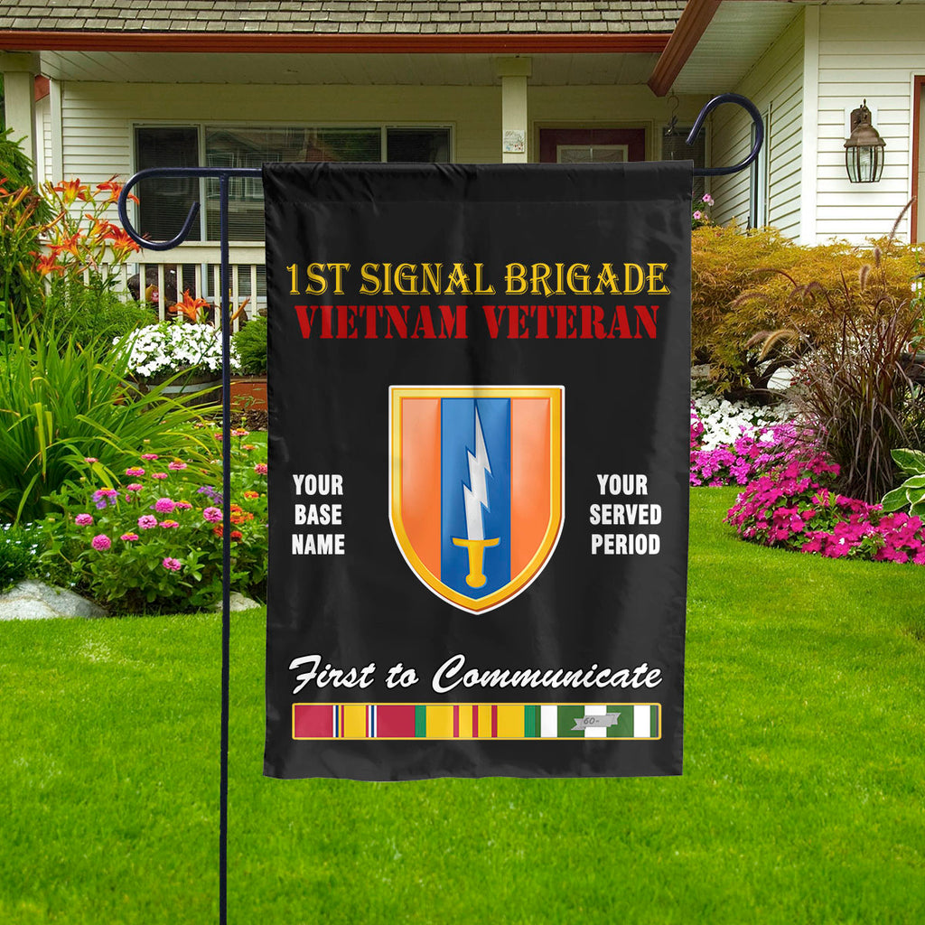 1ST SIGNAL BRIGADE - Double Sided 30"x40" Flag