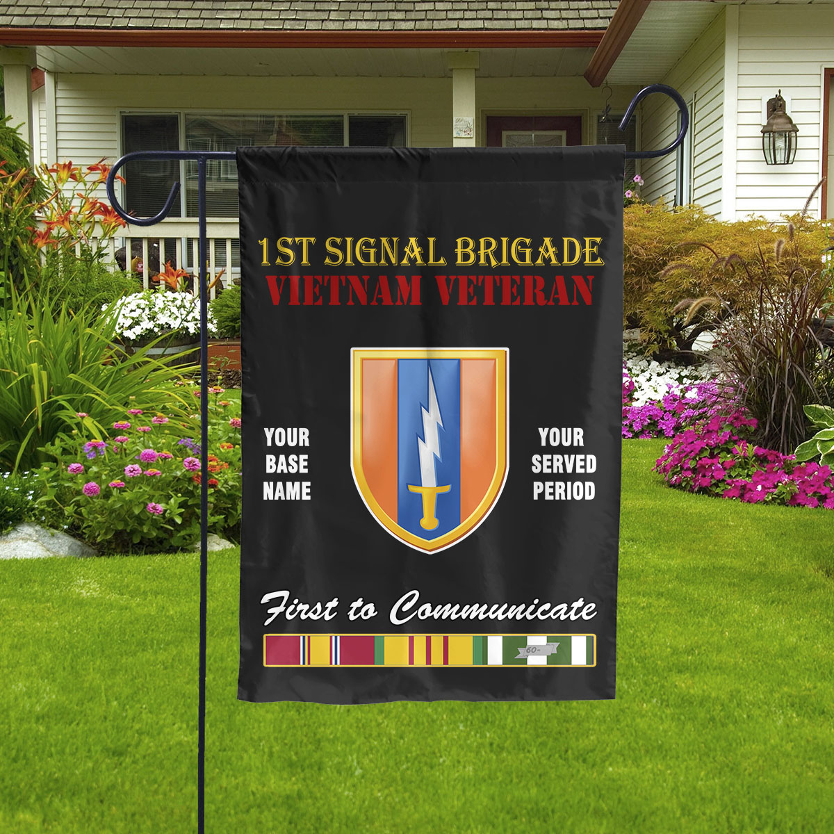 1ST SIGNAL BRIGADE - Double Sided 30"x40" Flag