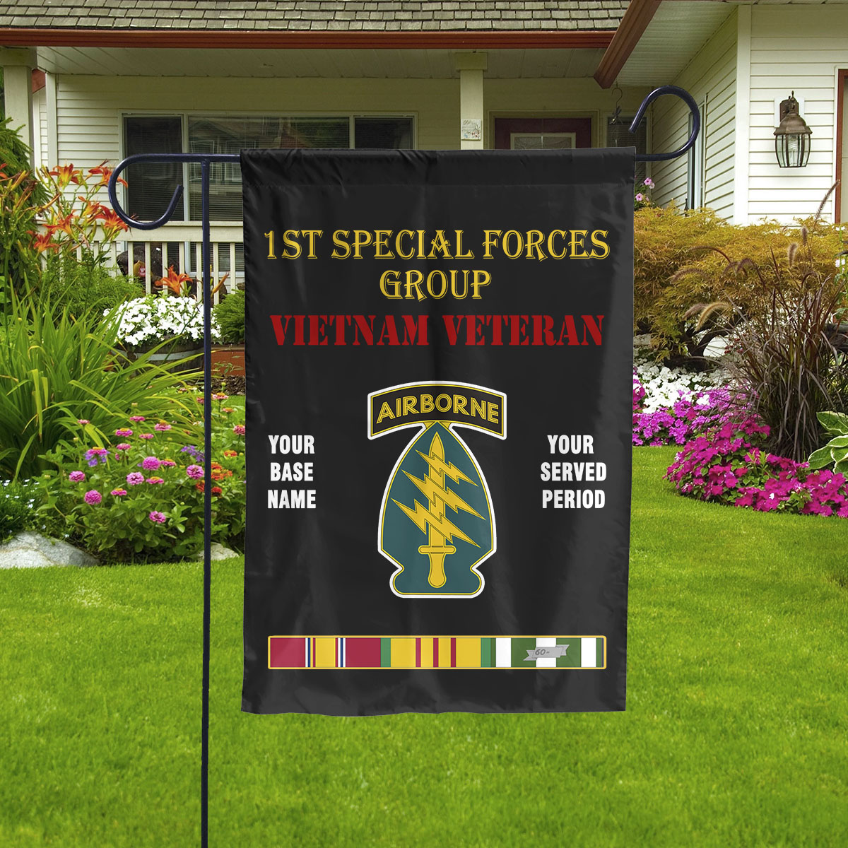 1ST SPECIAL FORCES GROUP - Double Sided 30"x40" Flag