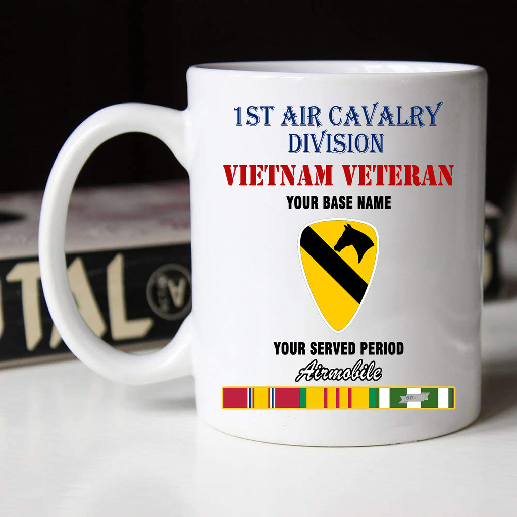 1ST AIR CAVALRY DIVISION BLACK WHITE 11oz 15oz COFFEE MUG