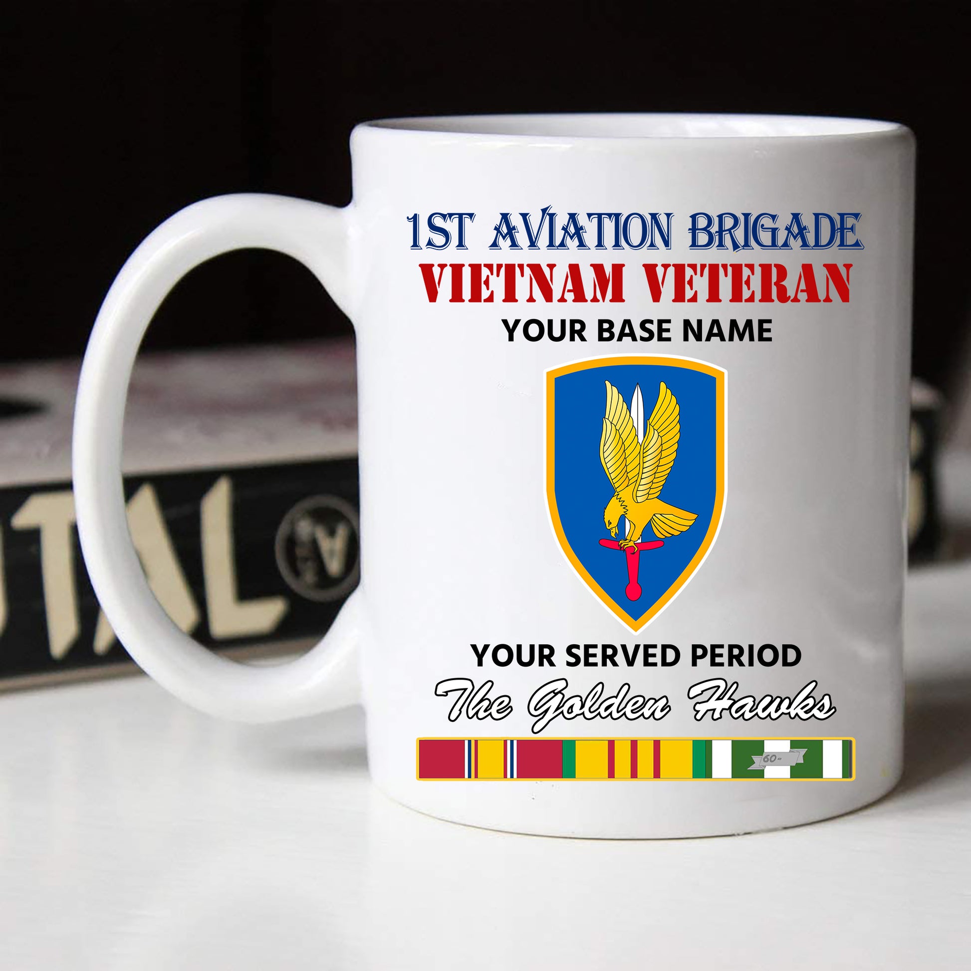 1ST AVIATION BRIGADE BLACK WHITE 11oz 15oz COFFEE MUG