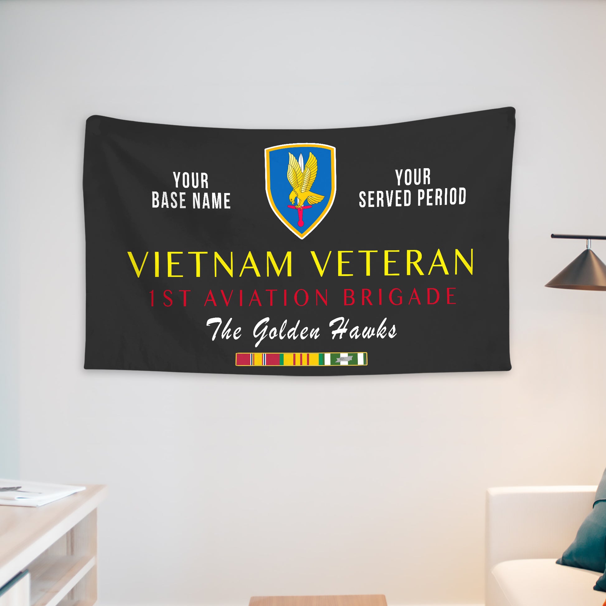 1ST AVIATION BRIGADE WALL FLAG VERTICAL HORIZONTAL 36 x 60 INCHES WALL FLAG
