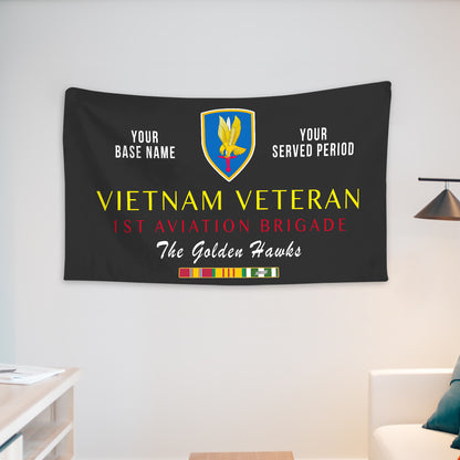 1ST AVIATION BRIGADE WALL FLAG VERTICAL HORIZONTAL 36 x 60 INCHES WALL FLAG