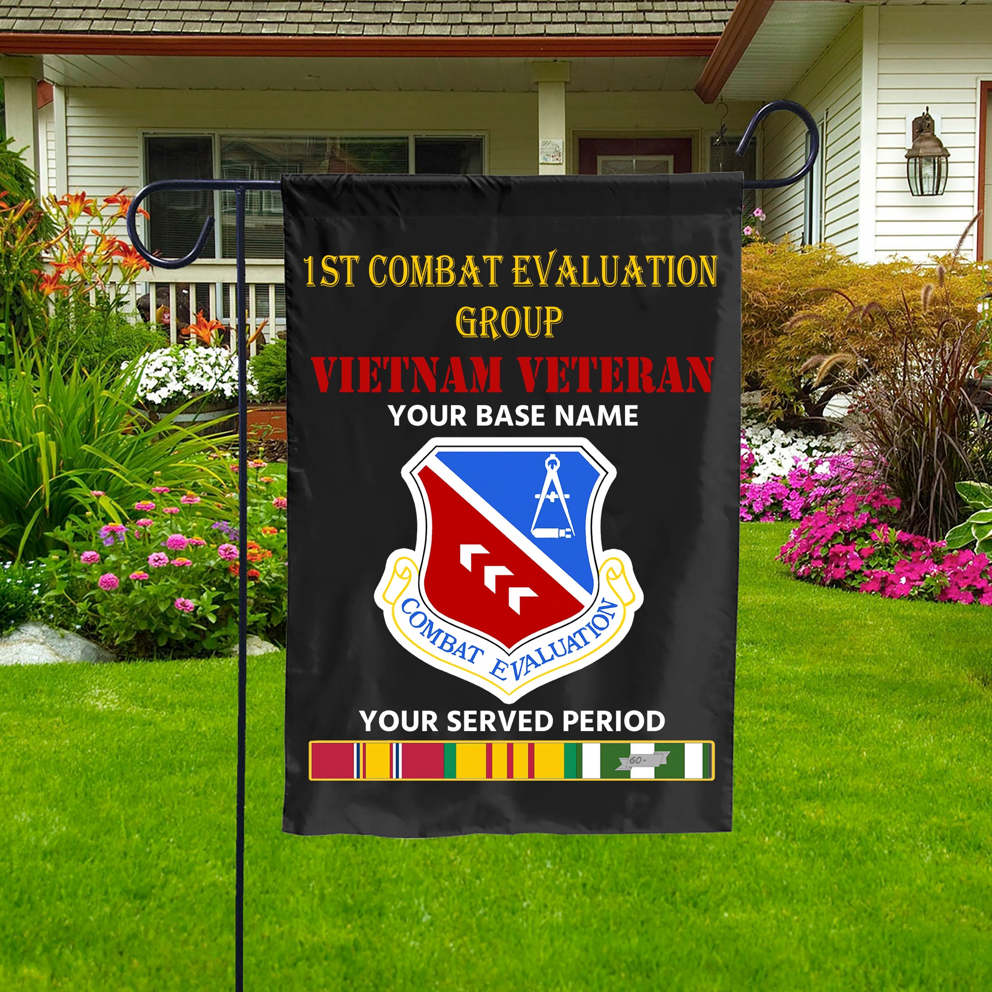 1ST COMBAT EVALUATION GROUP DOUBLE-SIDED PRINTED 12"x18" GARDEN FLAG