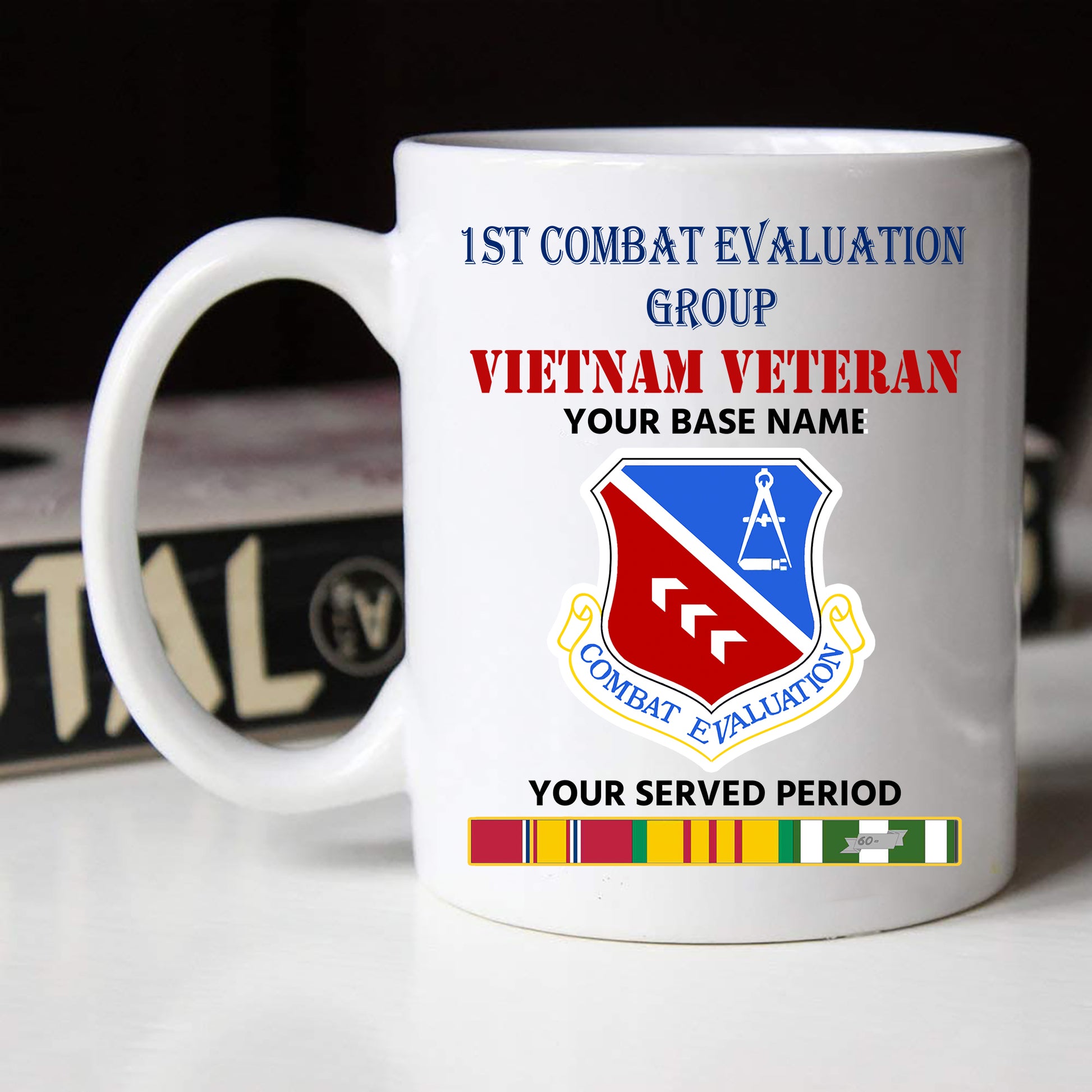 1ST COMBAT EVALUATION GROUP BLACK WHITE 11oz 15oz COFFEE MUG