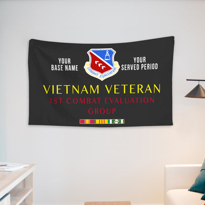 1ST COMBAT EVALUATION GROUP WALL FLAG VERTICAL HORIZONTAL 36 x 60 INCHES WALL FLAG
