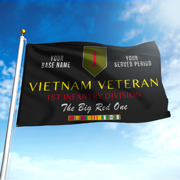 1ST INFANTRY DIVISION FLAG DOUBLE-SIDED PRINTED 30