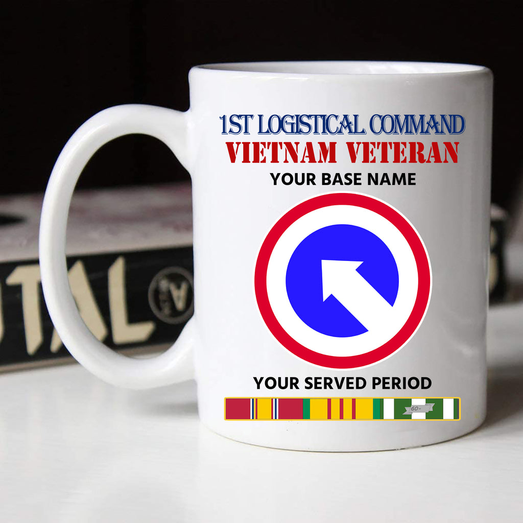 1ST LOGISTICAL COMMAND BLACK WHITE 11oz 15oz COFFEE MUG