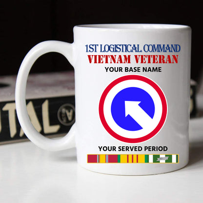 1ST LOGISTICAL COMMAND BLACK WHITE 11oz 15oz COFFEE MUG