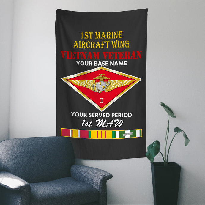 1ST MARINE AIRCRAFT WING WALL FLAG VERTICAL HORIZONTAL 36 x 60 INCHES WALL FLAG