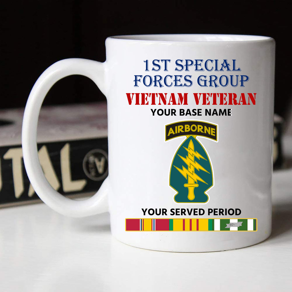 1ST SPECIAL FORCES GROUP BLACK WHITE 11oz 15oz COFFEE MUG