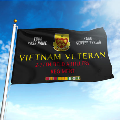 2 77TH FIELD ARTILLERY REGIMENT FLAG DOUBLE-SIDED PRINTED 30"x40" FLAG