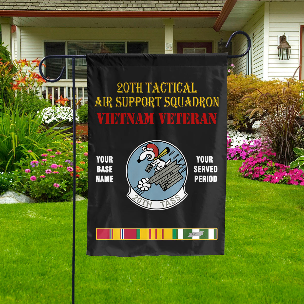 20TH TACTICAL AIR SUPPORT SQUADRON - Double Sided 30"x40" Flag