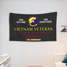 Load image into Gallery viewer, 21ST TACTICAL AIR SUPPORT SQUADRON WALL FLAG VERTICAL HORIZONTAL 36 x 60 INCHES WALL FLAG