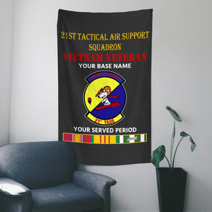 21ST TACTICAL AIR SUPPORT SQUADRON WALL FLAG VERTICAL HORIZONTAL 36 x 60 INCHES WALL FLAG