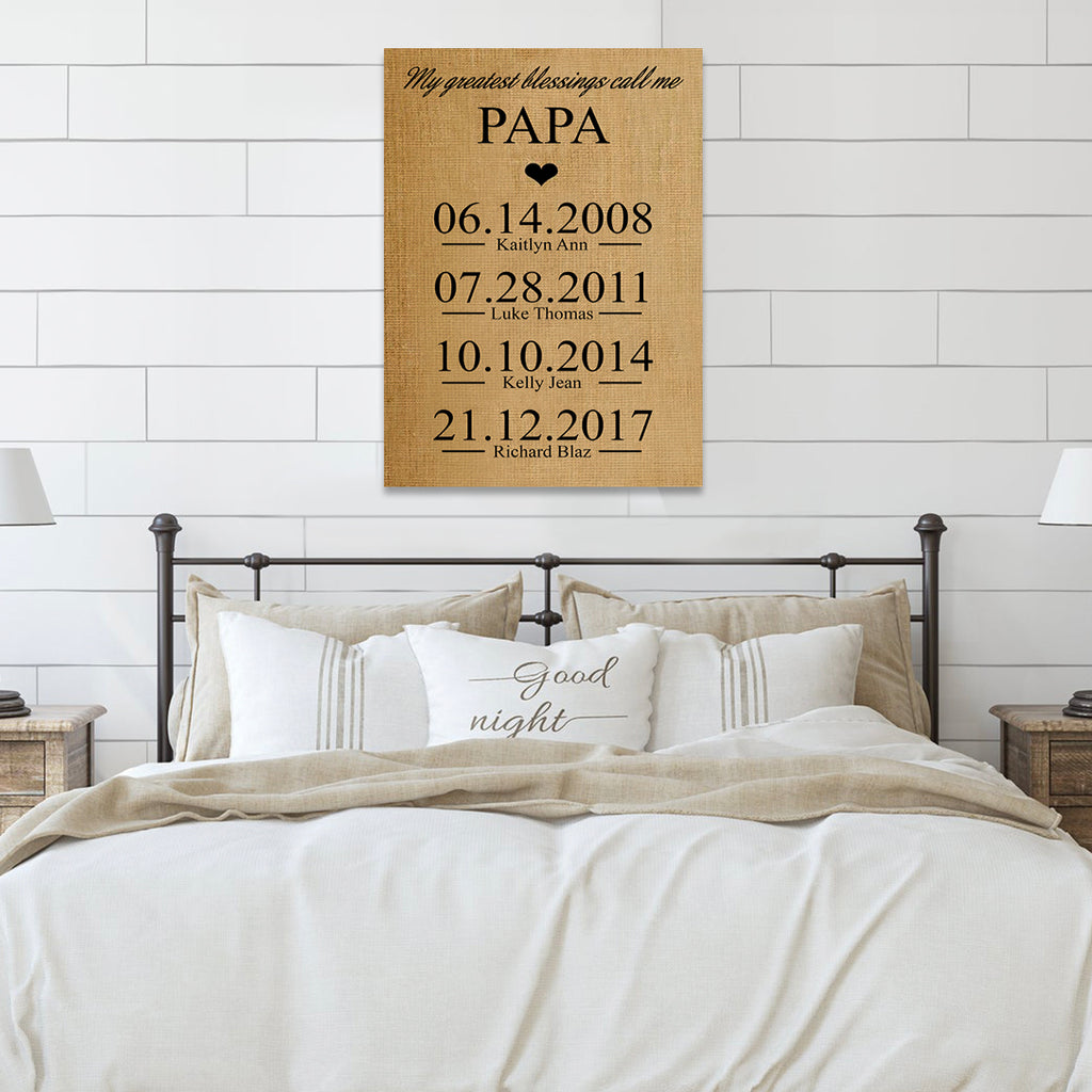 Personalized Gift for Grandma - Premium Canvas, Poster