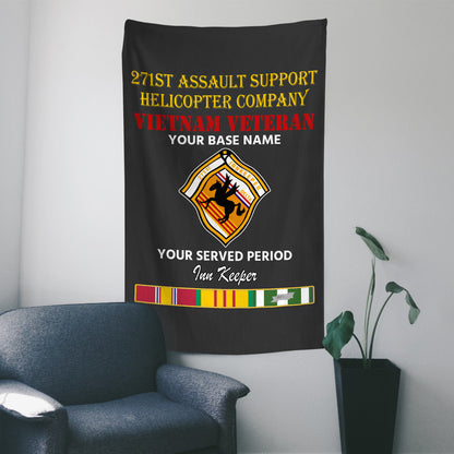 271ST ASSAULT SUPPORT HELICOPTER WALL FLAG VERTICAL HORIZONTAL 36 x 60 INCHES WALL FLAG