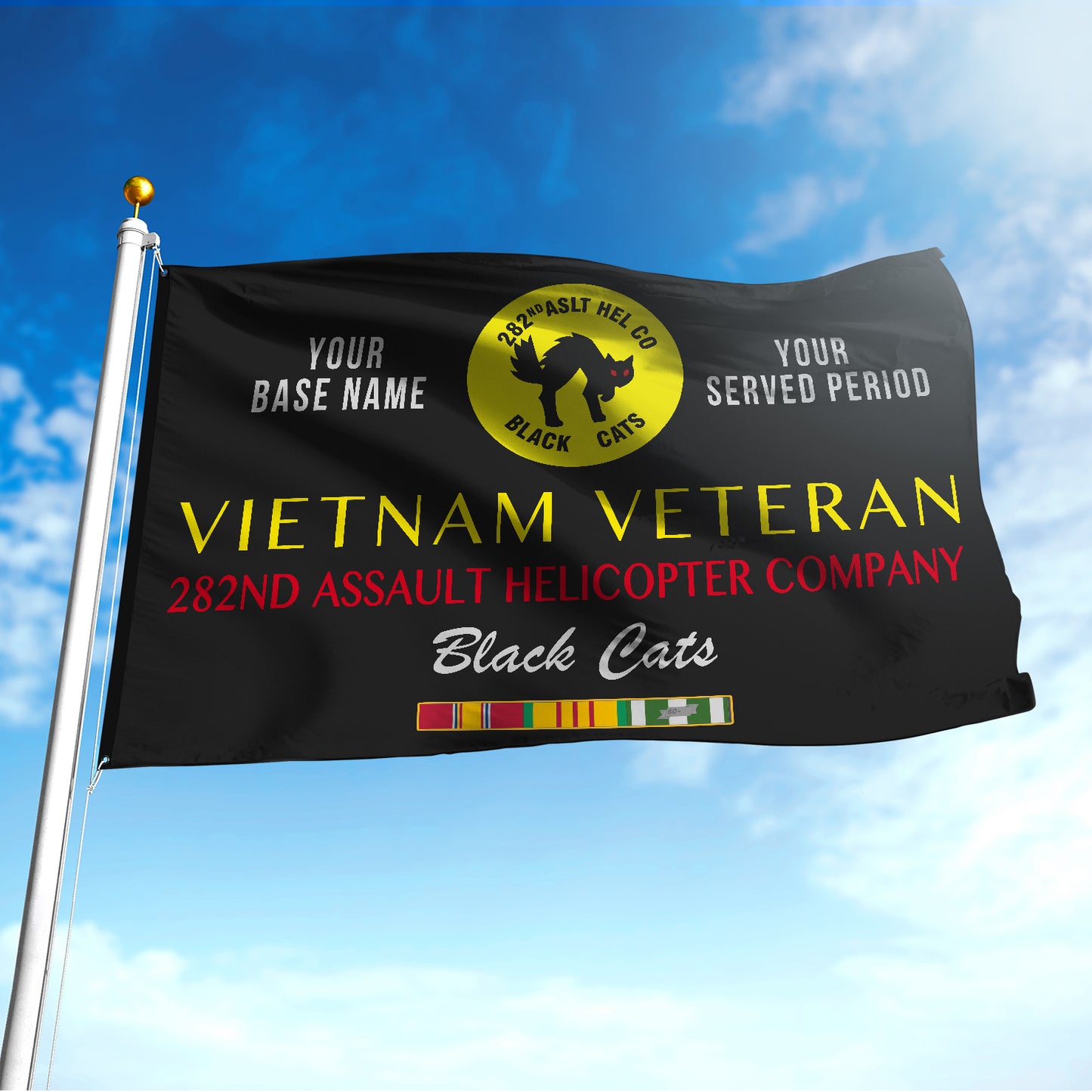282ND ASSAULT HELICOPTER COMPANY DOUBLE-SIDED PRINTED 30"x40" FLAG