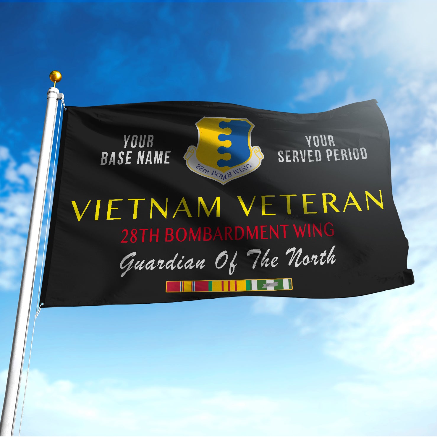 28TH BOMBARDMENT WING FLAG DOUBLE-SIDED PRINTED 30"x40" FLAG