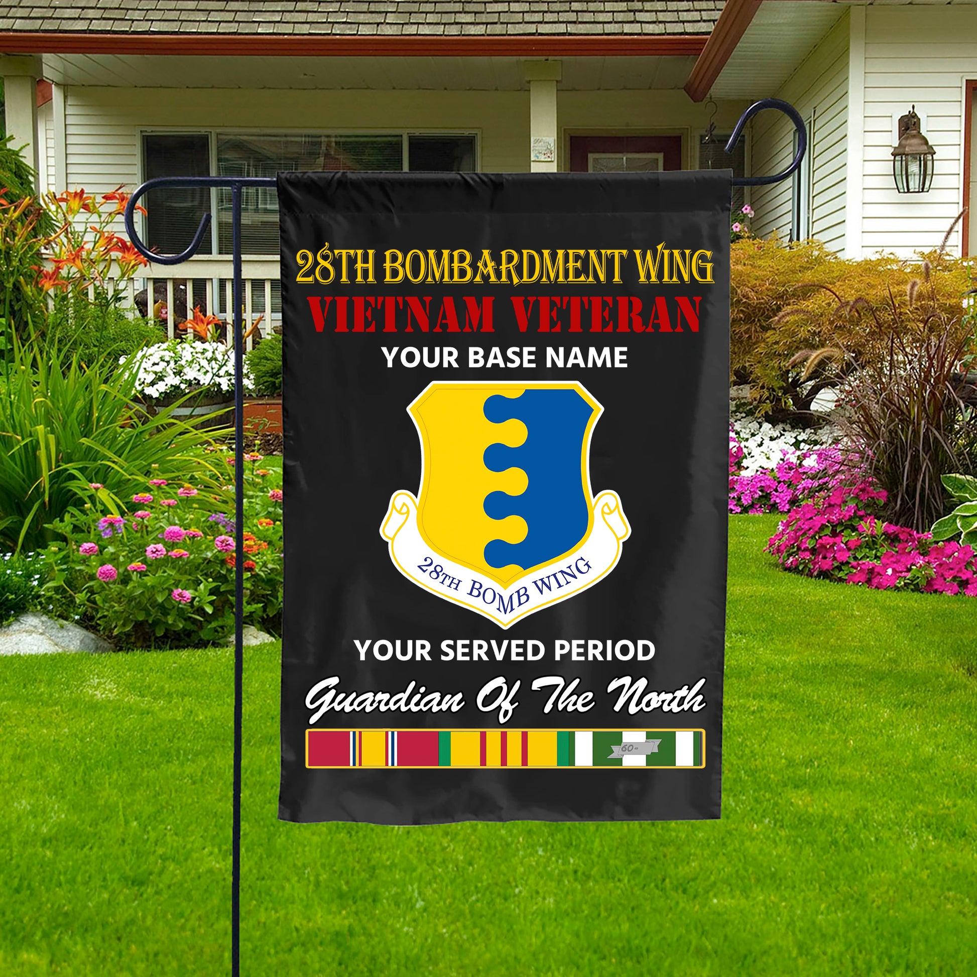 28TH BOMBARDMENT WING DOUBLE-SIDED PRINTED 12"x18" GARDEN FLAG
