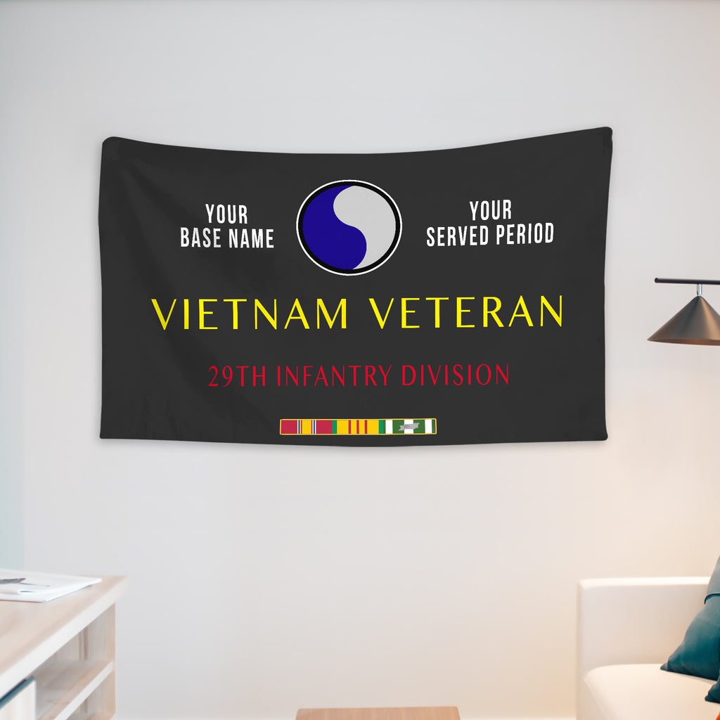 29TH INFANTRY DIVISION WALL FLAG VERTICAL HORIZONTAL 36 x 60 INCHES WALL FLAG