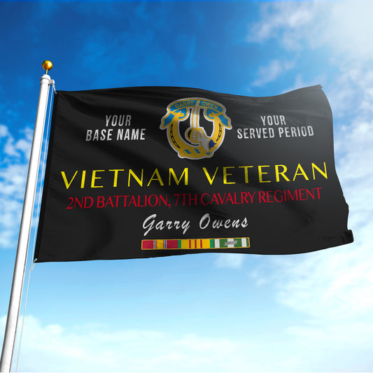 2ND BATTALION 7TH CAVALRY REGIMENT FLAG DOUBLE-SIDED PRINTED 30"x40" FLAG