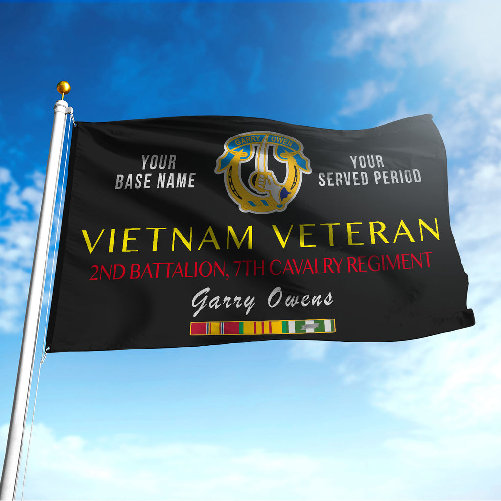 2ND BATTALION, 7TH CAVALRY REGIMENT - Double Sided 30"x40" Flag