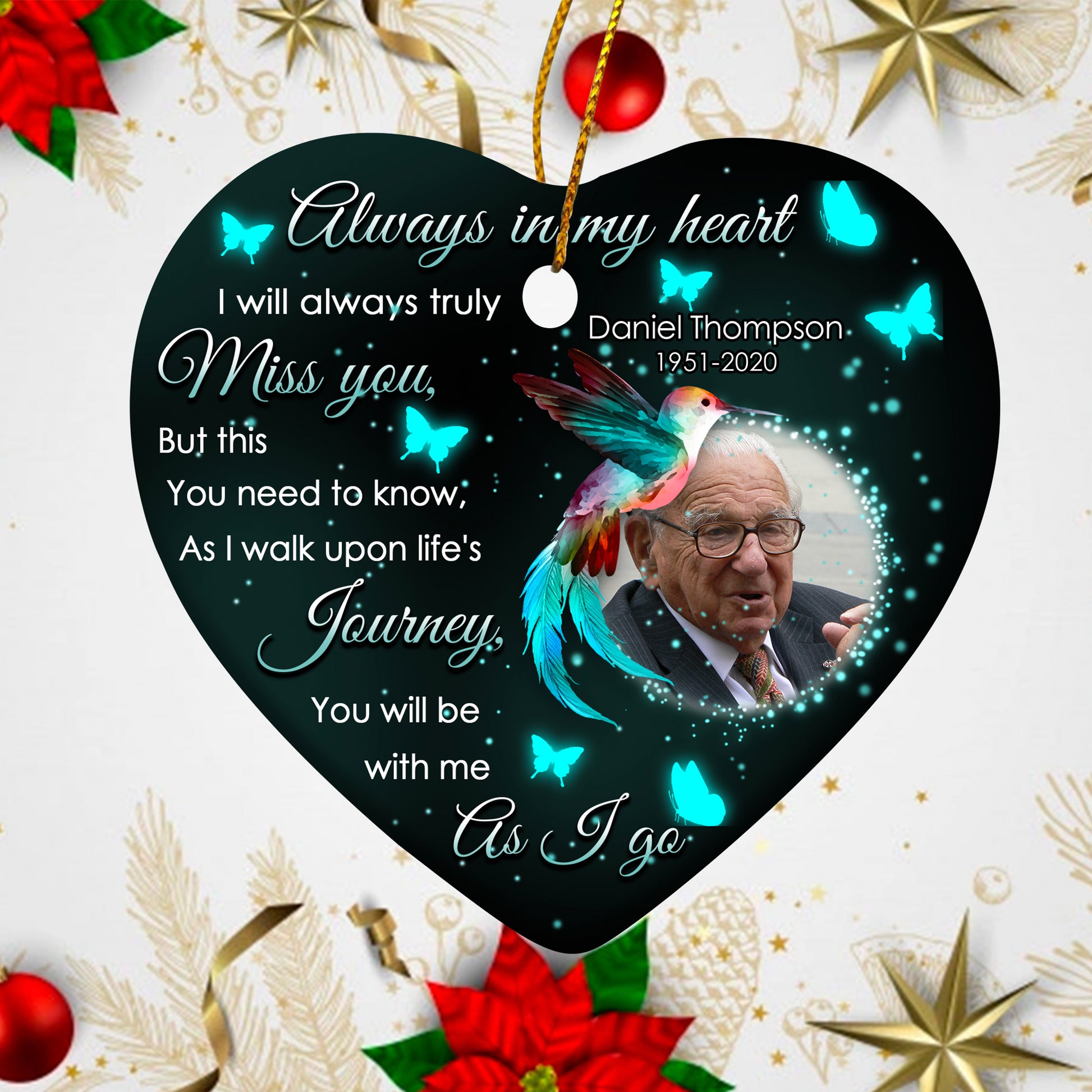 Personalized Memorial Ornaments With Photo