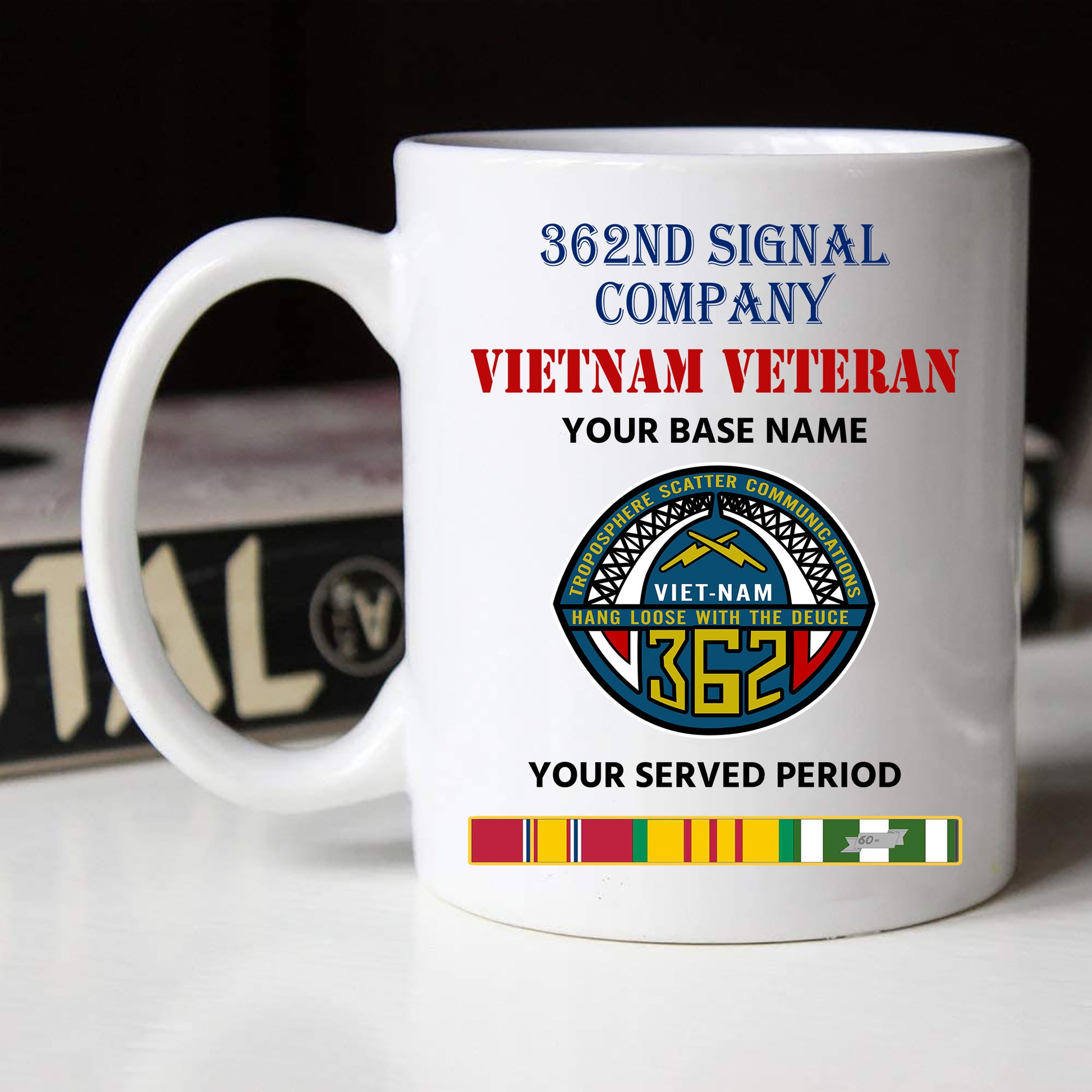 362ND SIGNAL COMPANY BLACK WHITE 11oz 15oz COFFEE MUG