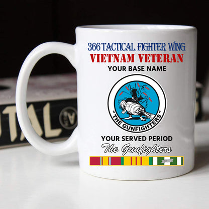 366 TACTICAL FIGHTER WING BLACK WHITE 11oz 15oz COFFEE MUG