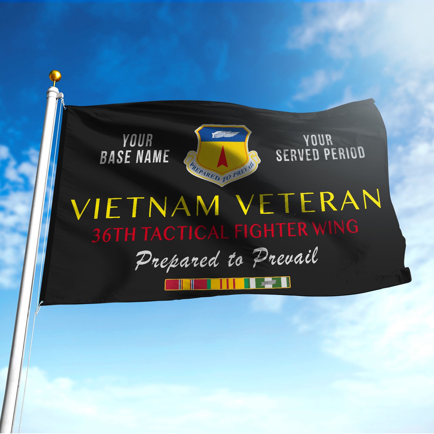 36TH TACTICAL FIGHTER WING FLAG DOUBLE-SIDED PRINTED 30"x40" FLAG