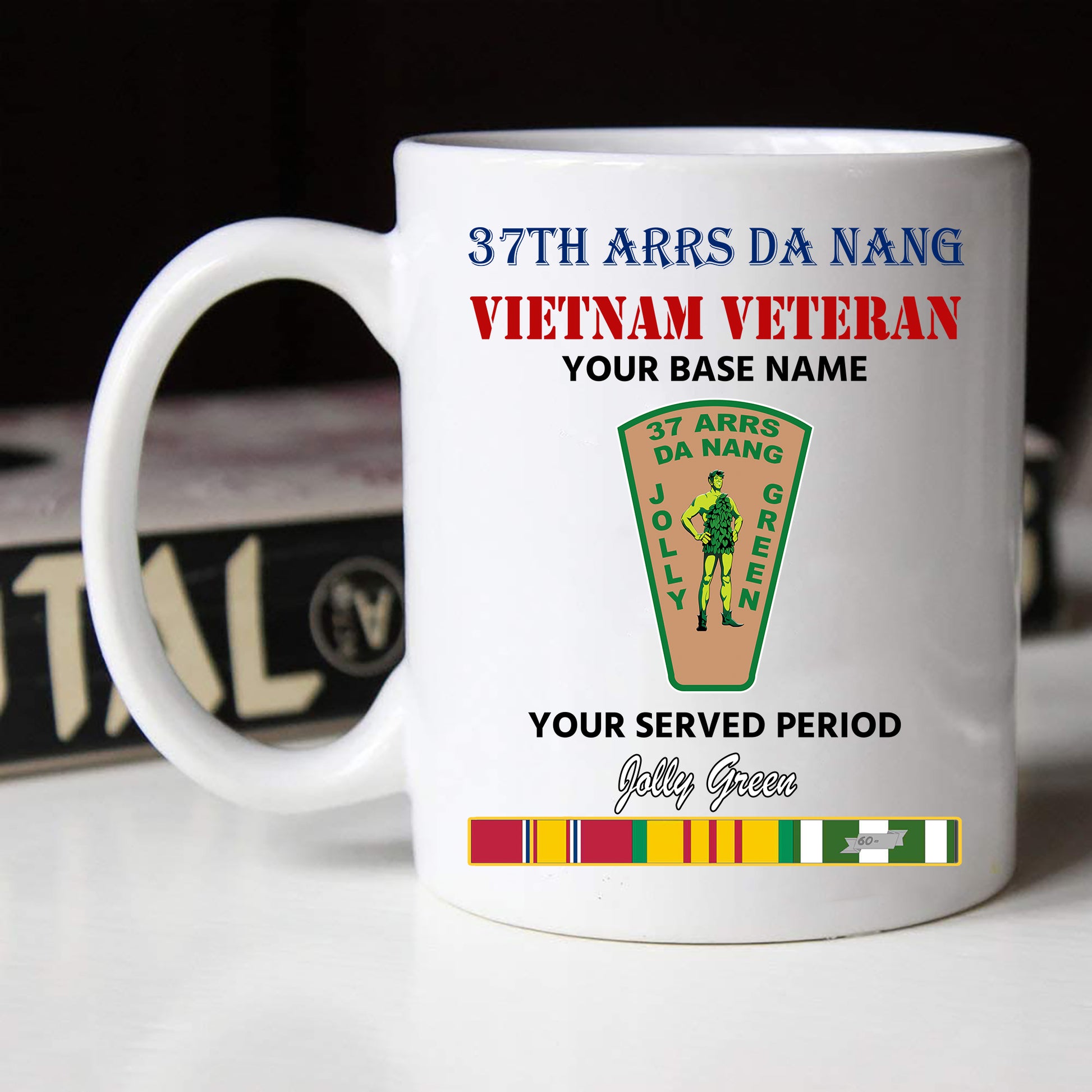 37TH ARRS DA NANG BLACK WHITE 11oz 15oz COFFEE MUG