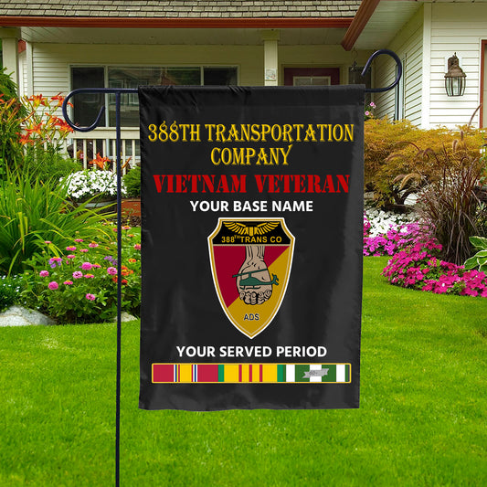 388TH TRANSPORTATION COMPANY DOUBLE-SIDED PRINTED 12"x18" GARDEN FLAG