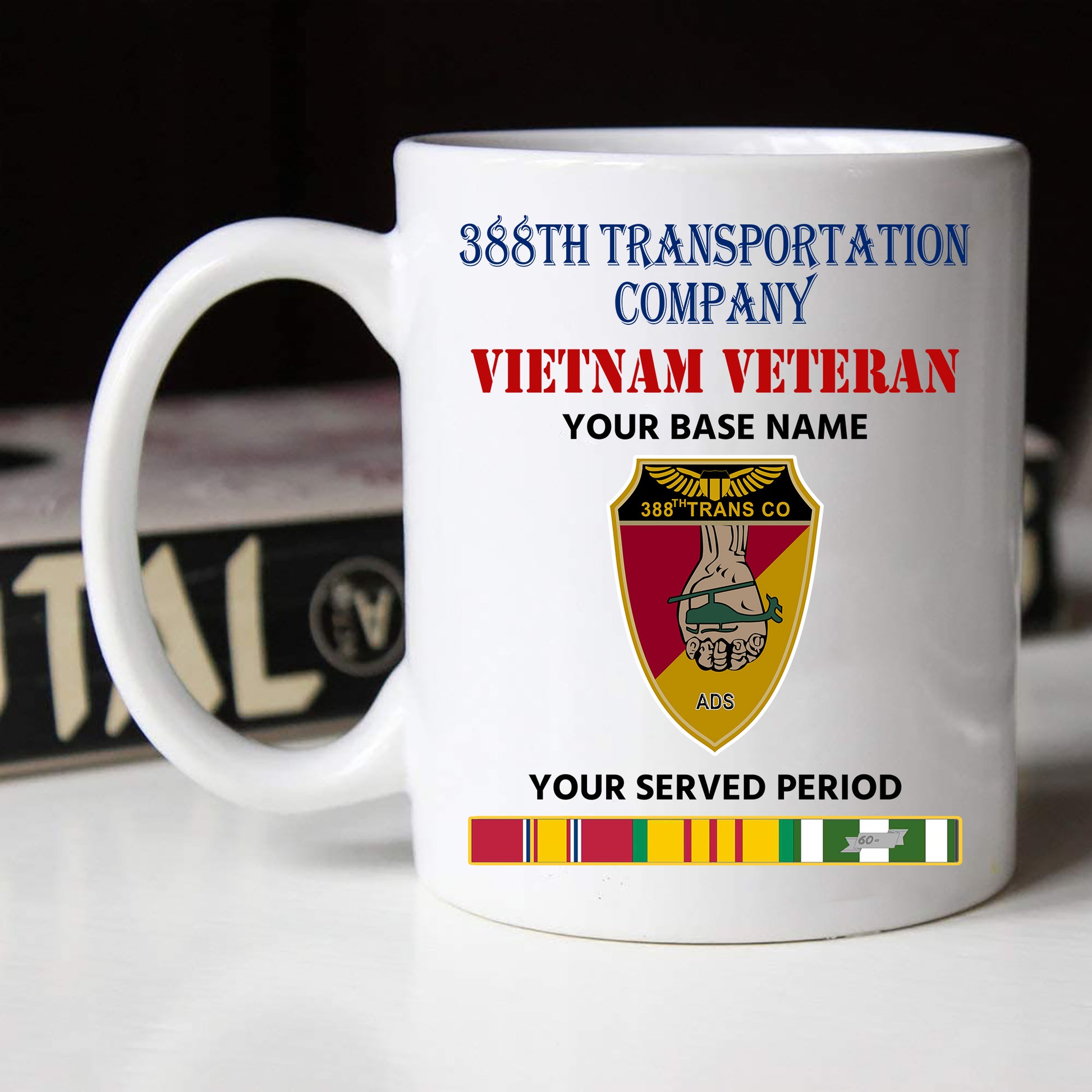 388TH TRANSPORTATION COMPANY BLACK WHITE 11oz 15oz COFFEE MUG