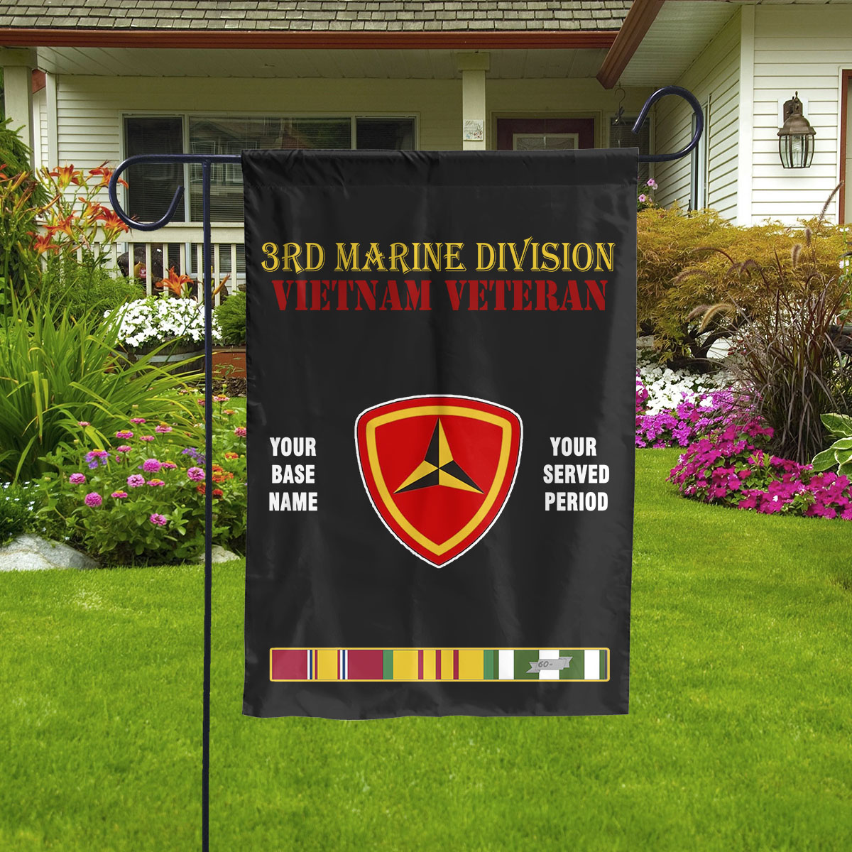 3RD MARINE DIVISION - Double Sided 30"x40" Flag
