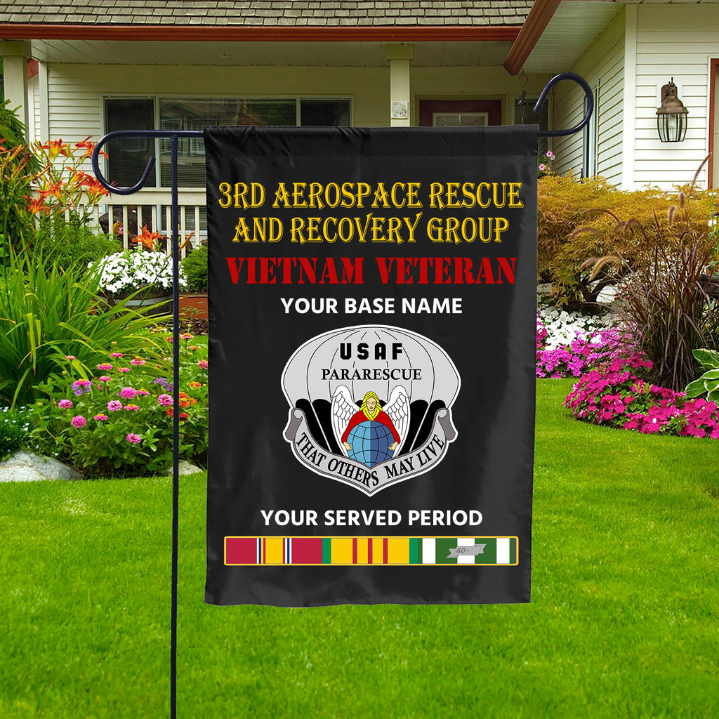 3RD AEROSPACE RESCUE AND RECOVERY GROUP DOUBLE-SIDED PRINTED 12"x18" GARDEN FLAG