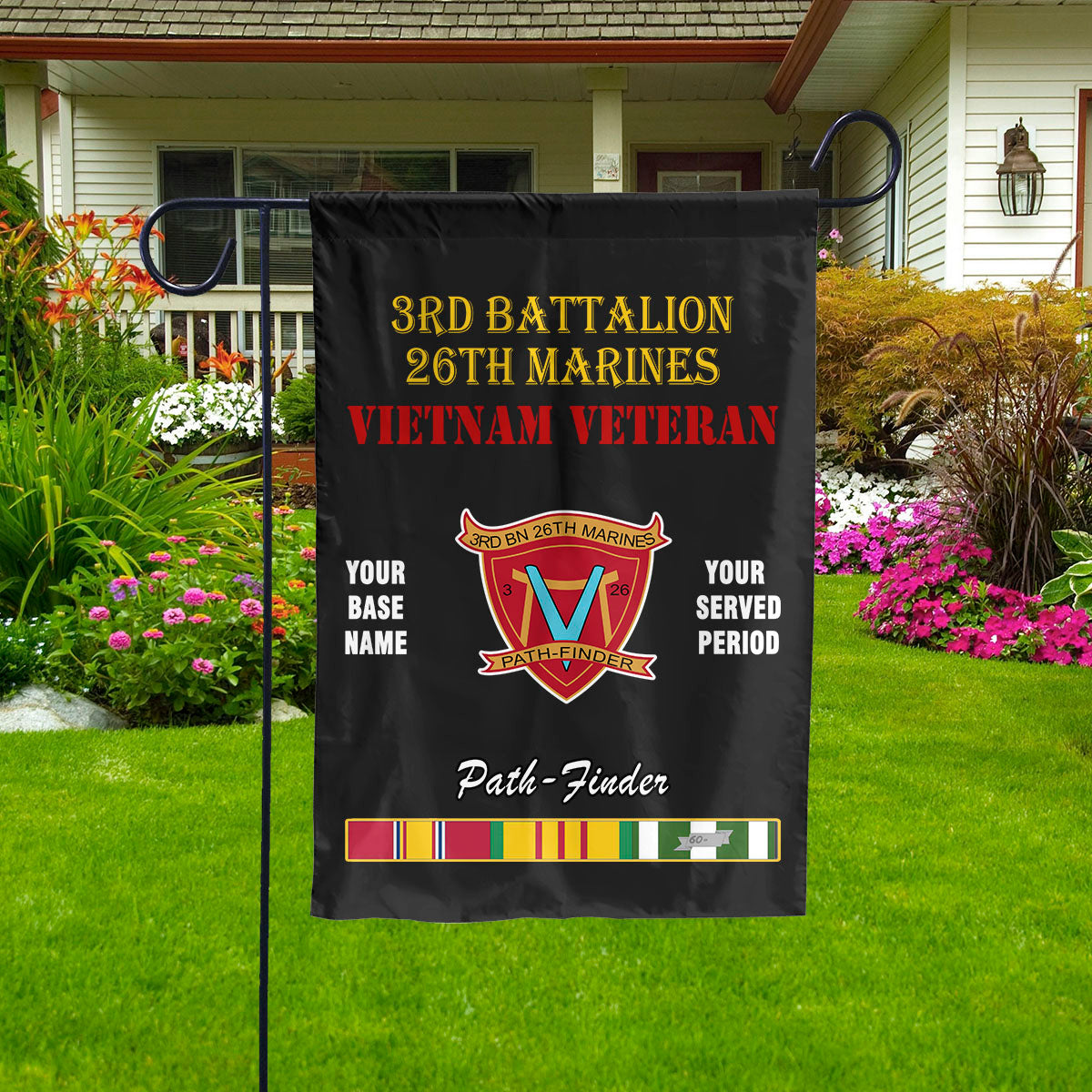 3RD BATTALION 26TH MARINE REGIMENT - Double Sided 30"x40" Flag