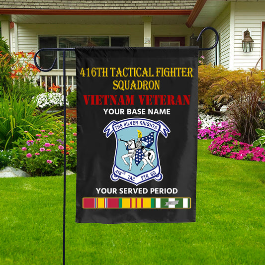 416TH TACTICAL FIGHTER SQUADRON DOUBLE-SIDED PRINTED 12"x18" GARDEN FLAG
