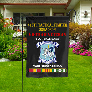 416TH TACTICAL FIGHTER SQUADRON DOUBLE-SIDED PRINTED 12"x18" GARDEN FLAG