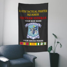 Load image into Gallery viewer, 416TH TACTICAL FIGHTER SQUADRON WALL FLAG VERTICAL HORIZONTAL 36 x 60 INCHES WALL FLAG