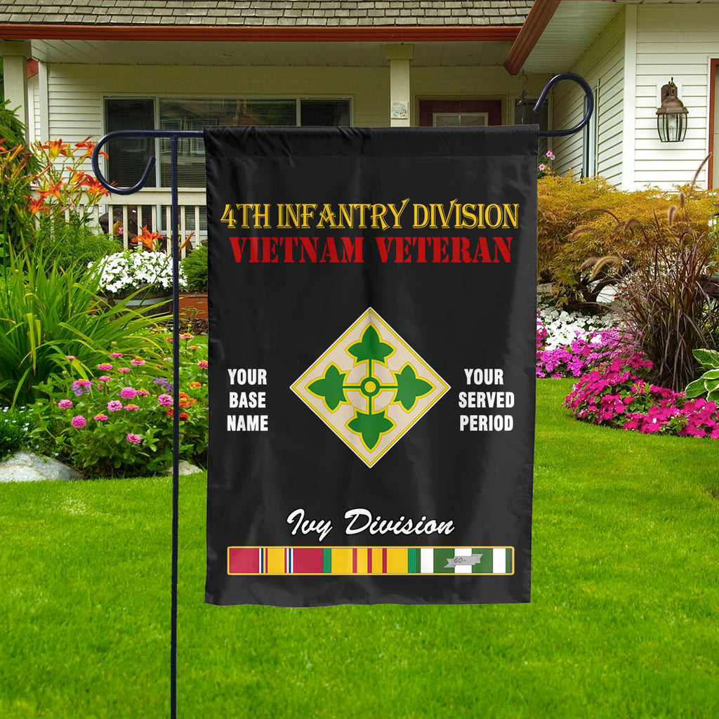 4TH INFANTRY DIVISION - Double Sided 30"x40" Flag