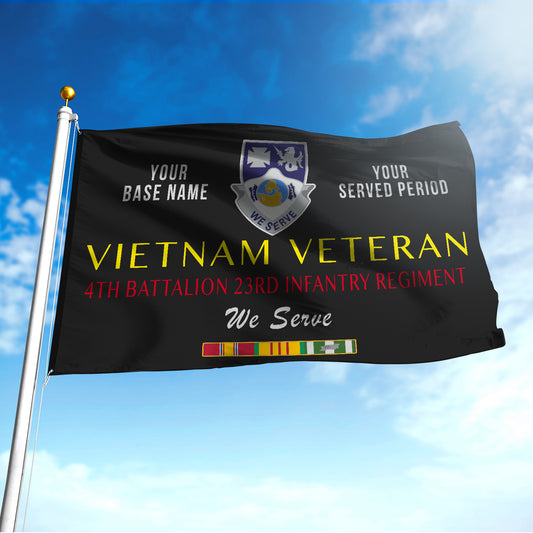 4TH BATTALION 23RD INFANTRY REGIMENT FLAG DOUBLE-SIDED PRINTED 30"x40" FLAG