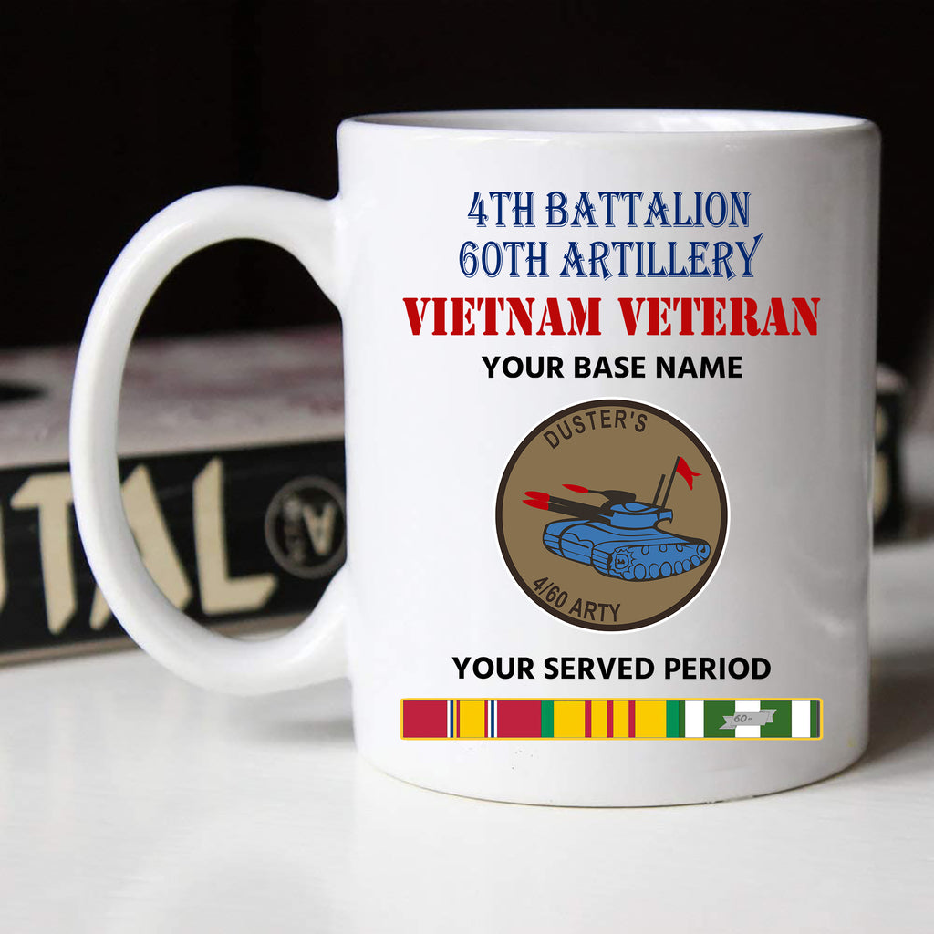 4TH BATTALION 60TH ARTILLERY BLACK WHITE 11oz 15oz COFFEE MUG