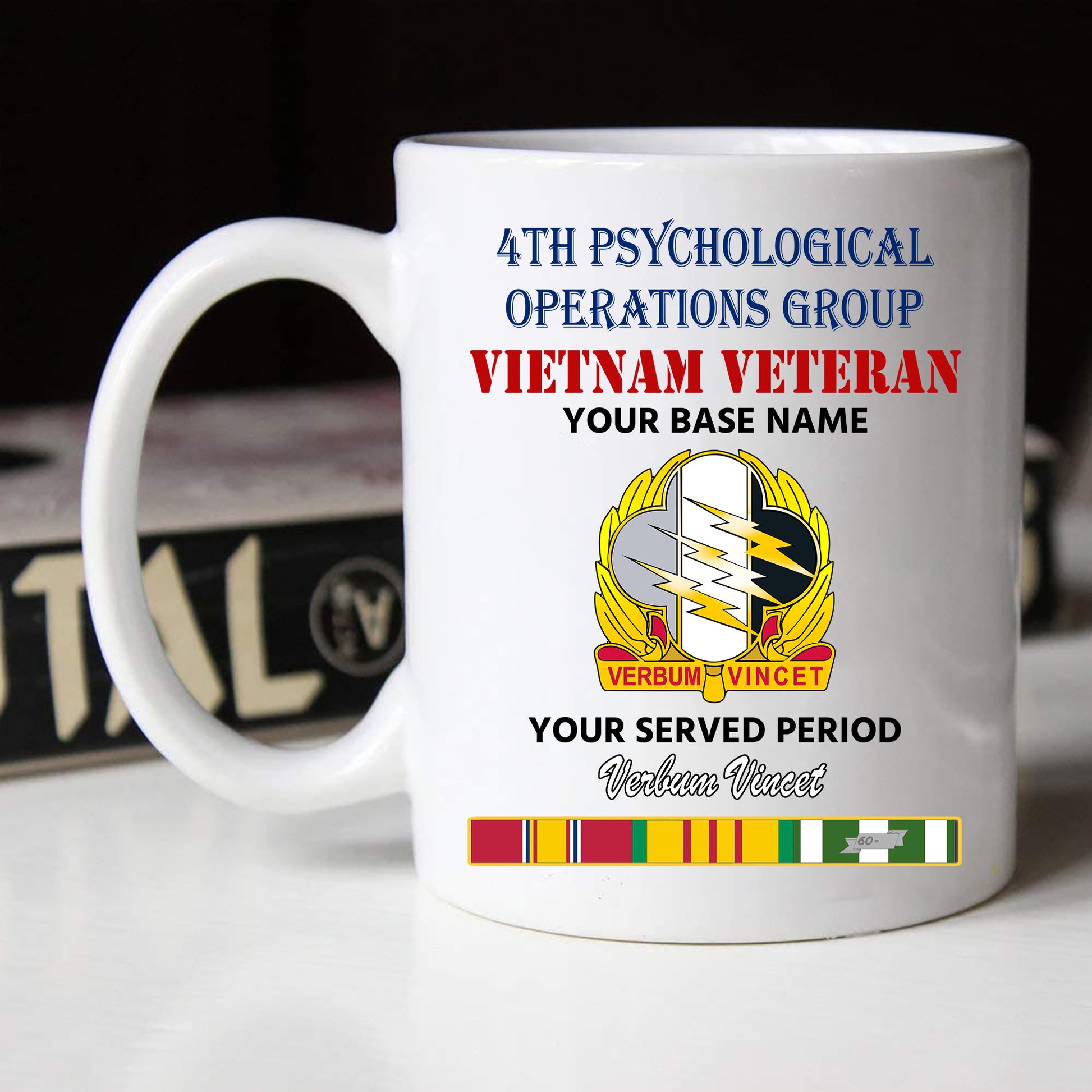 4TH PSYCHOLOGICAL OPERATIONS BLACK WHITE 11oz 15oz COFFEE MUG